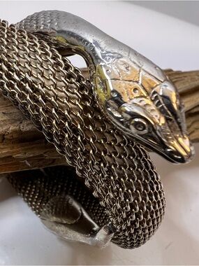 Whiting & Davis 1950s Snake Mesh Bracelet